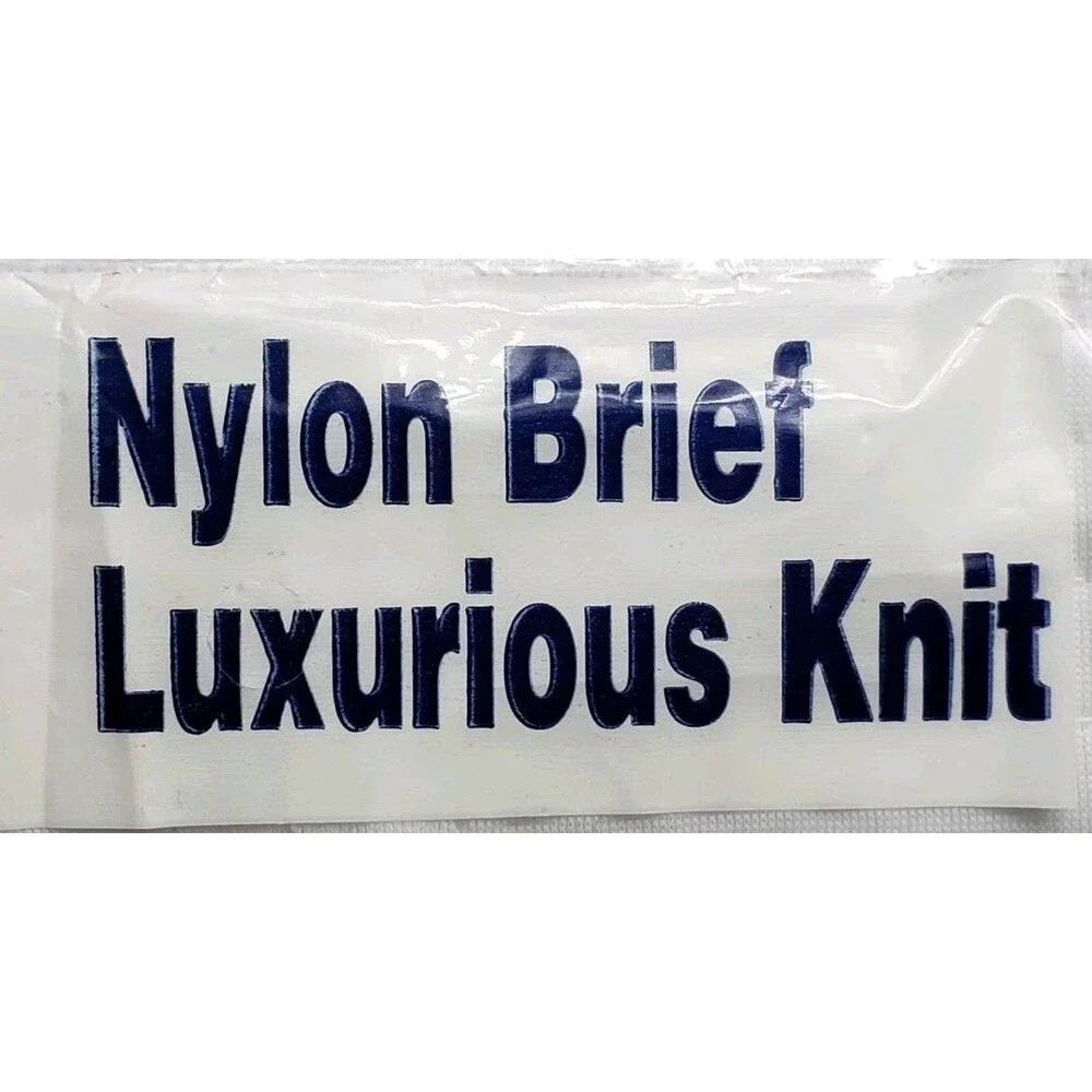 Players 100% NYLON White Brief 2X 46-48 Luxurious Knit Full-Fashion New and Seal